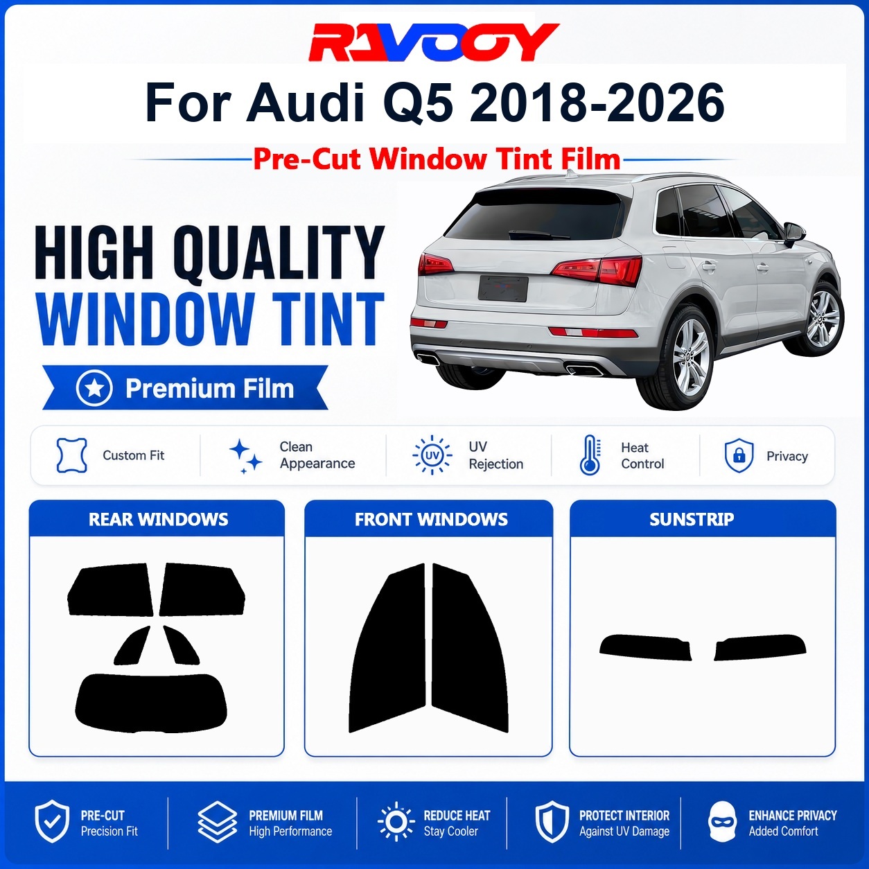 Premium Pre-Cut Window Tint Fo - Privacy Screen Protector ulasan dan harga