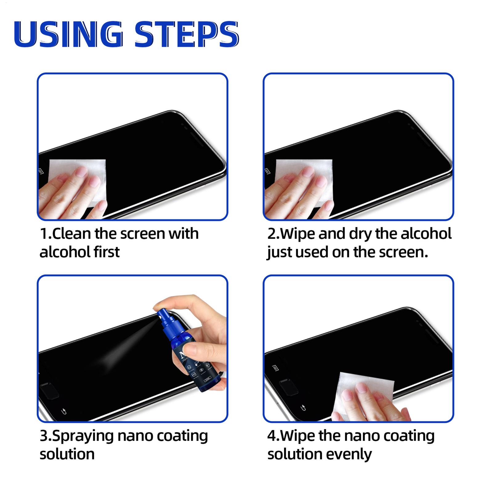 Screen Protector Spray Liquid  - Oleophobic Coating Spray ulasan dan harga