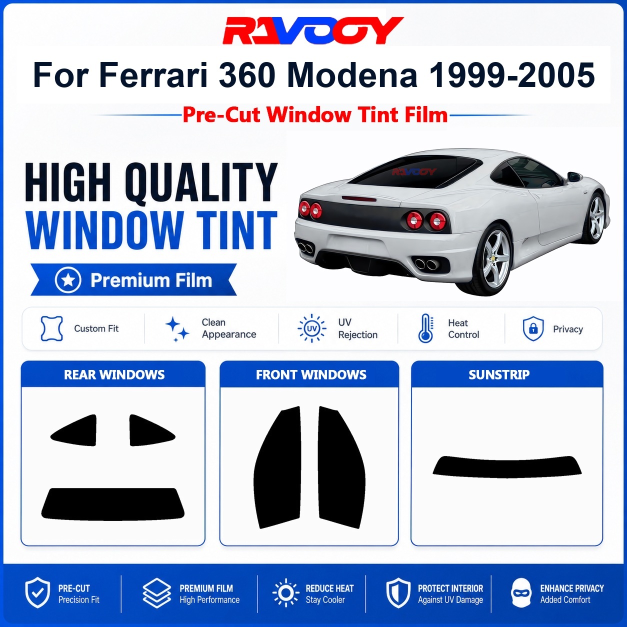 Premium Pre-Cut Window Tint Fo - Privacy Screen Protector ulasan dan harga